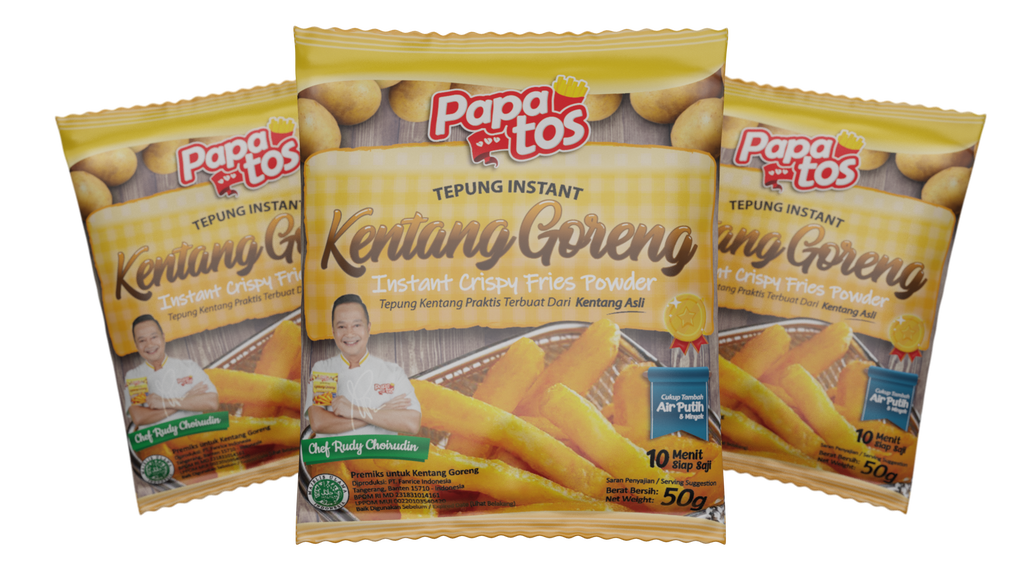 Papatos Tepung Instant Kentang Goreng 50g